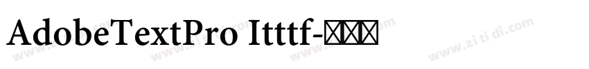 AdobeTextPro Itttf字体转换